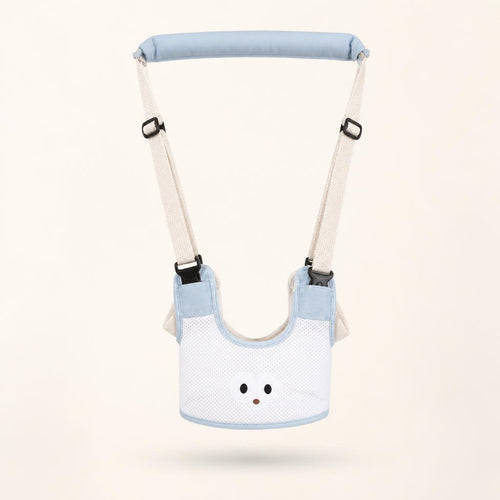 Pasyu baby walking harness in light blue, front view